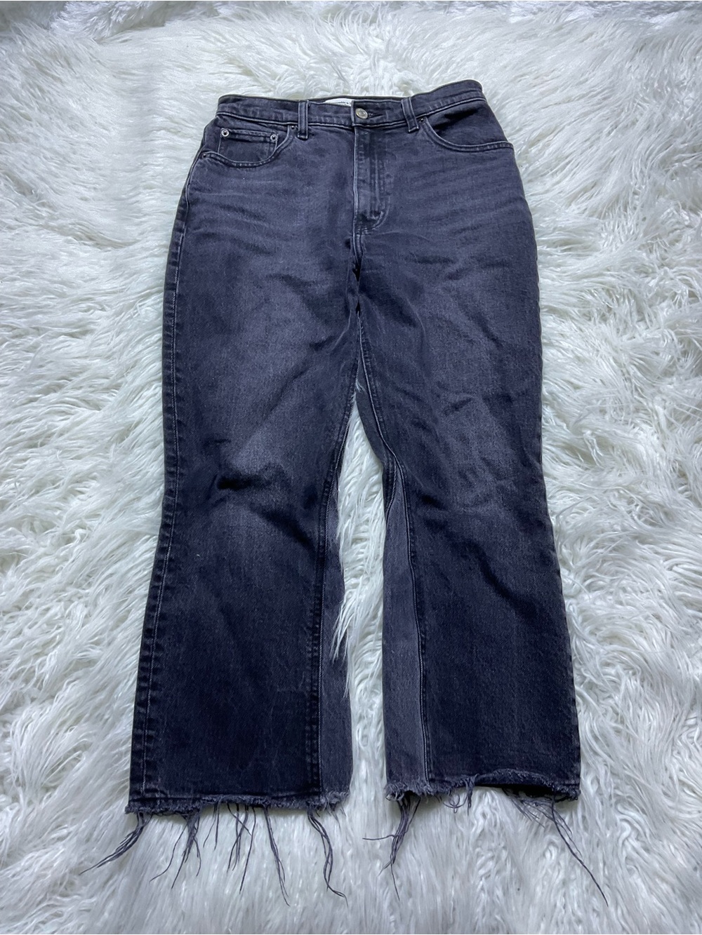 Abercrombie The Kick Flare Ultra High Rise Jeans